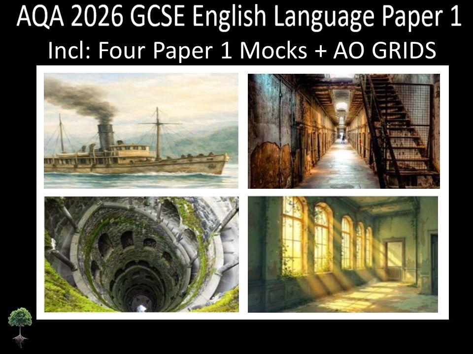 Four AQA 2026 GCSE English Language Paper 1 Mocks | AO Grids