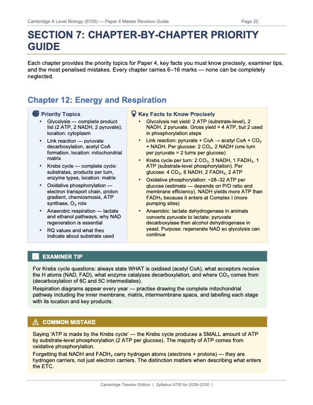 CIE A level Biology 9700 Paper 4 Master Revision Guide I Analysis of ...