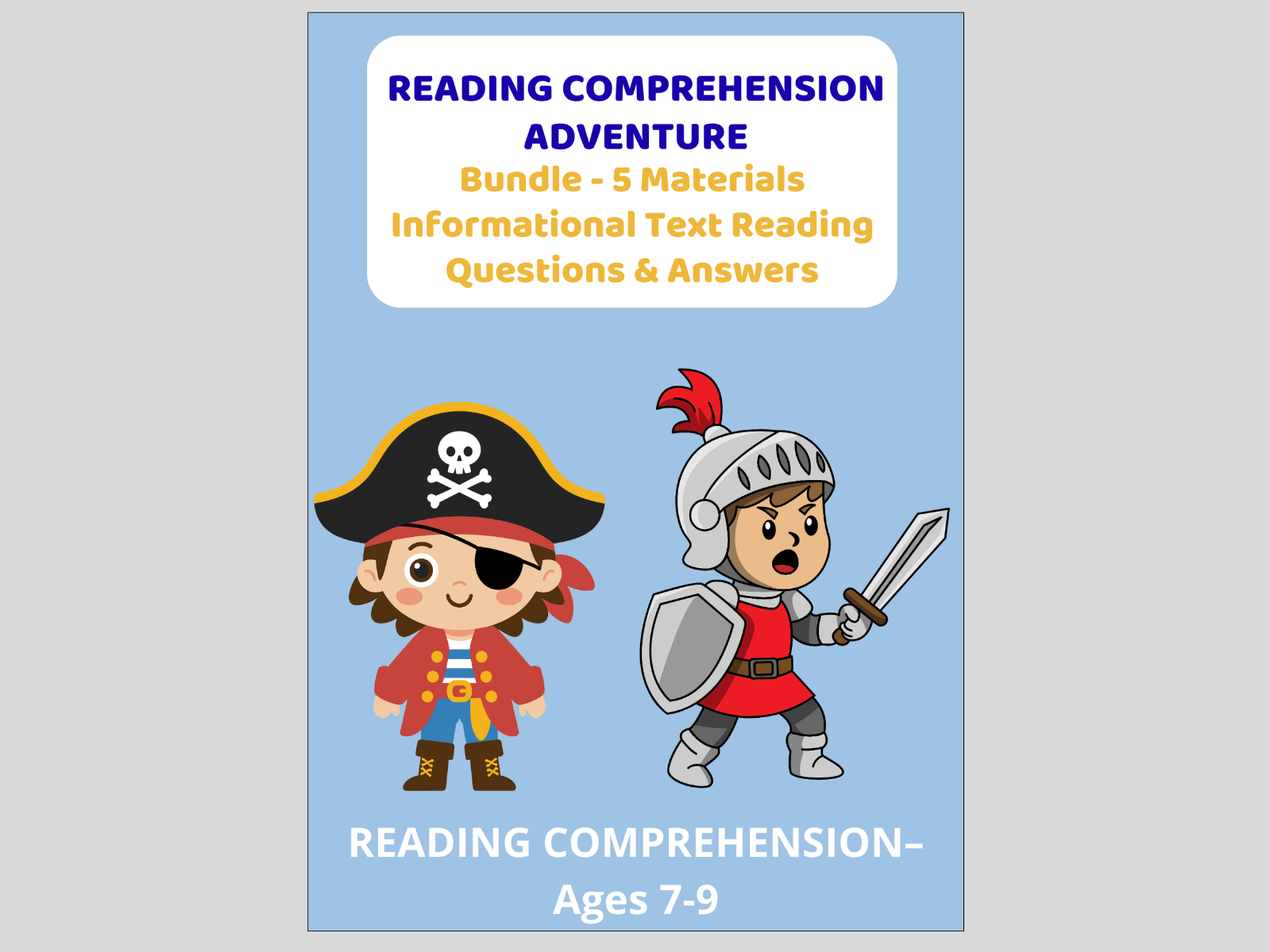 Reading Comprehension Adventure - Bundle 5 Materials Informational Text