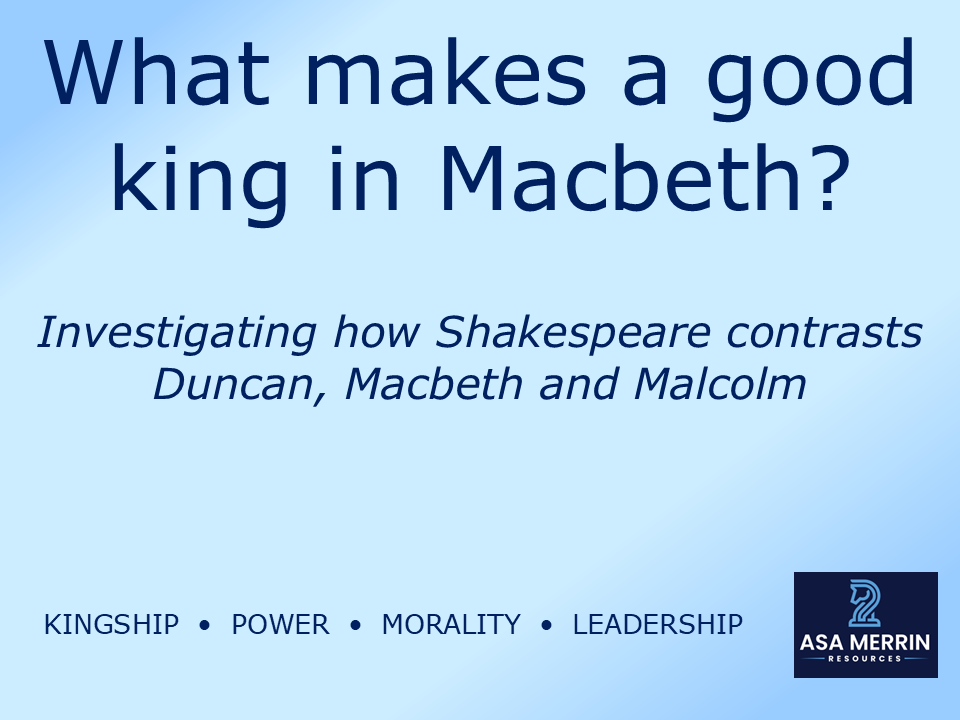 GCSE Macbeth | Kingship Lesson | What Makes a Good King?