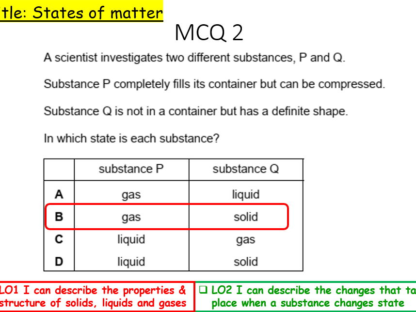 States of Matter for IGCSE Physics 0625 CIE Unit 2