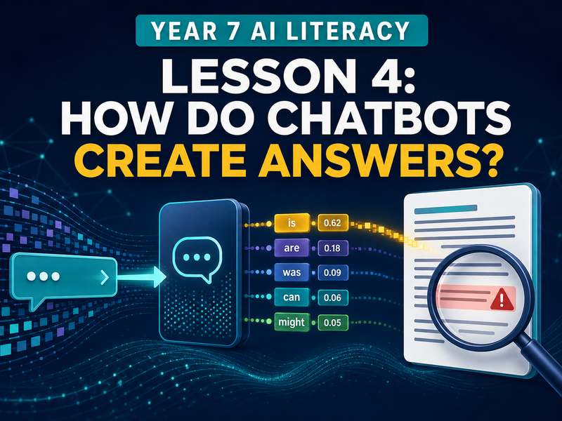 Year 7 AI Literacy Lesson 4: How Do Chatbots Create Answers?