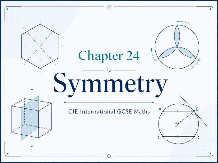 24 - Symmetry - CIE iGCSE Maths Resource Bundle