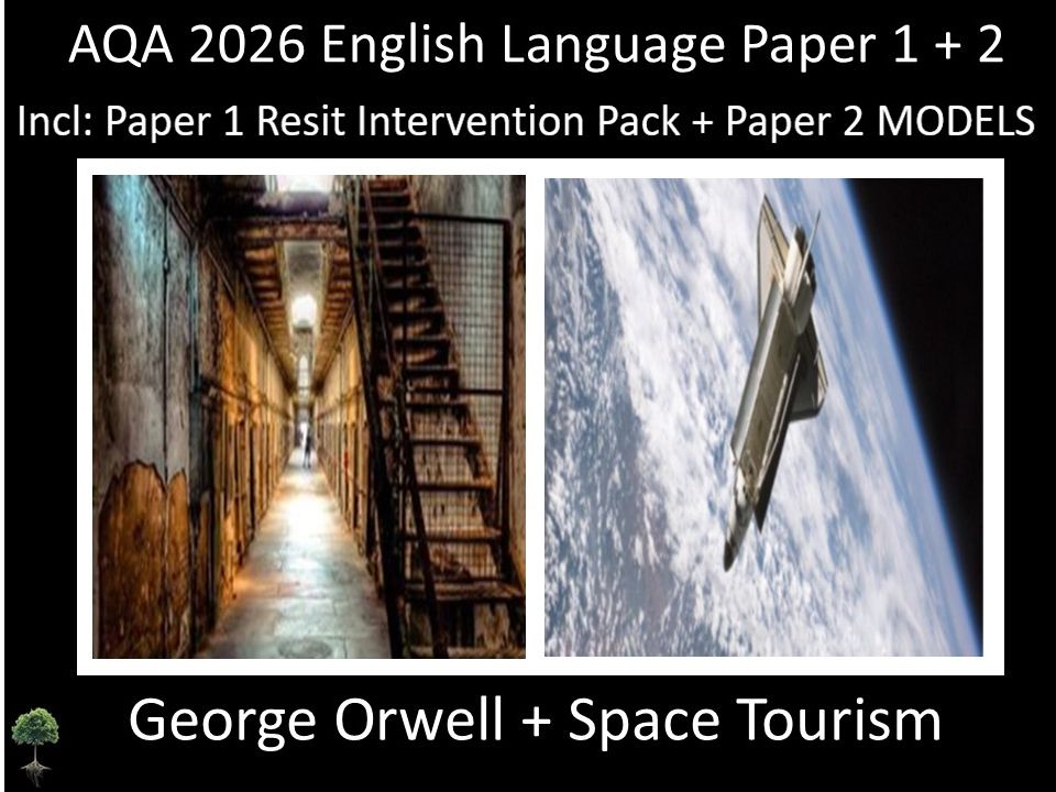 Two AQA 2026 English Language Paper 1 + 2 Mocks | Resit Intervention | Models