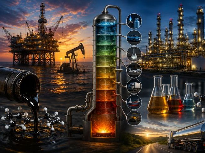 GCSE Chemistry: Crude Oil, Fractional Distillation & Cracking – Complete Lesson Pack
