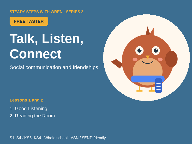 FREE Talk, Listen, Connect Starter Lessons: Secondary