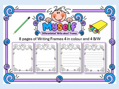 Myself  'Write About' frames