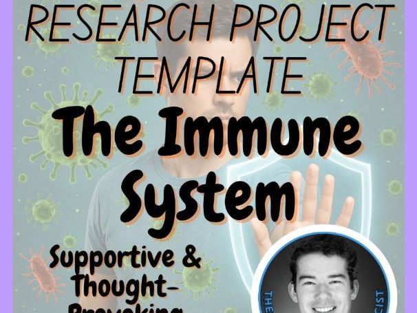 The Immune System | Health Science Research Project Template | Digital + Print