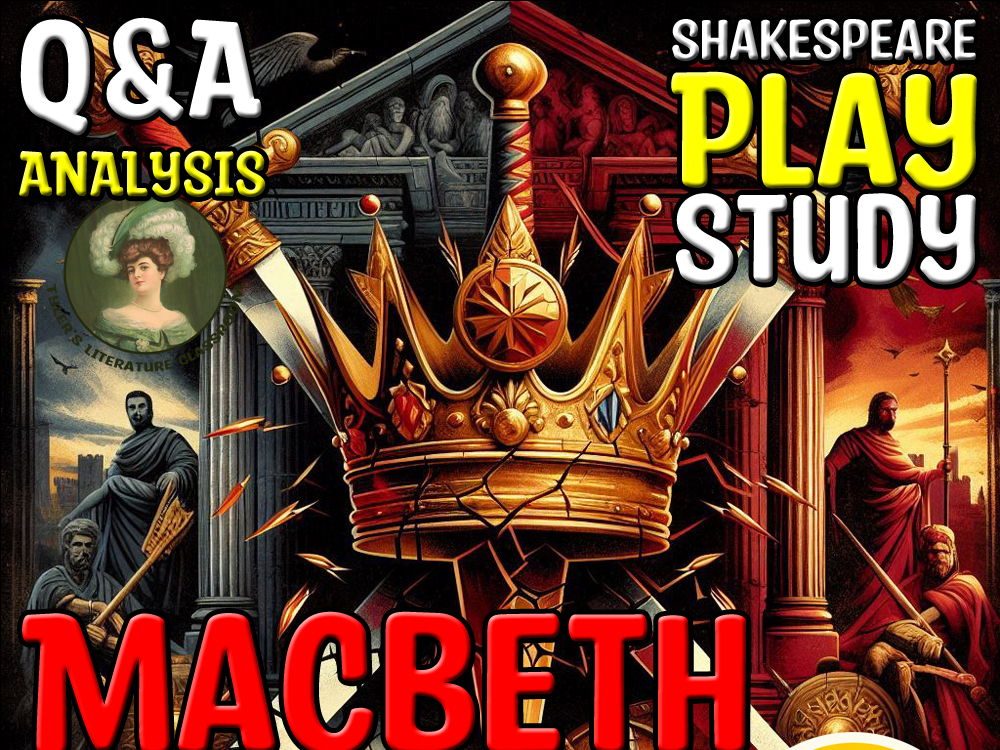 Macbeth & Julius Caesar & Coriolanus Q&A Analysis Shakespeare Sub Plan