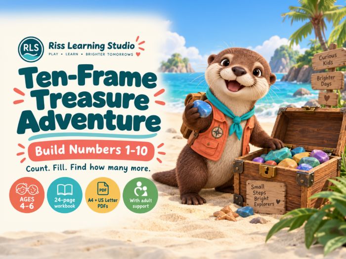 Ten-Frame Treasure Adventure: Numbers 1-10