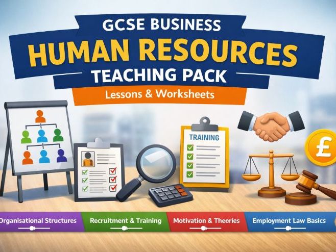 GCSE Business Human Resources Complete Teaching Pack – Lessons & Worksheets
