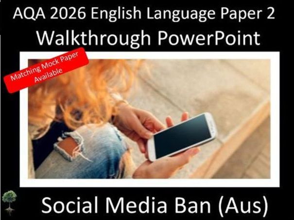 AQA 2026 English Language Paper 2 Mock | Walkthrough PPT | (soc)