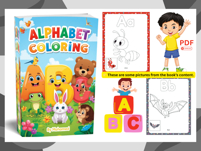 Fun Alphabet Coloring Book for Kids.