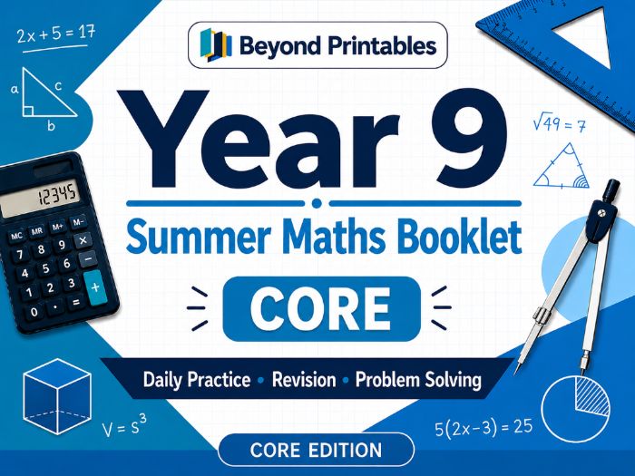 Summer Maths HW Booklet for Year 9 core