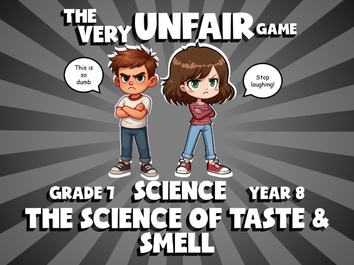 The Science of Taste & Smell VERY UNFAIR GAME | No-Prep Year 8 Science Review Activity