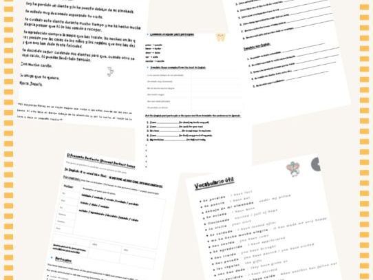 Presente Perfecto con El Ratoncito Pérez Spanish Present Perfect Practice