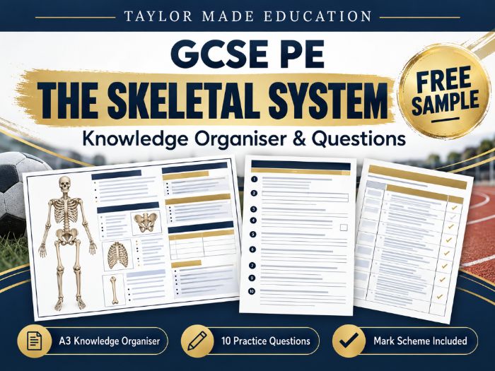 Free sample TME GCSE PE Structure and Function of the Skeletal System