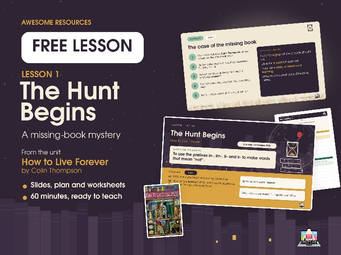 Year 3/4 Literacy - How to Live Forever - Lesson 1 - FREE