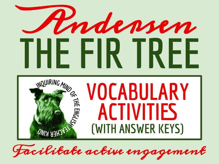"The Fir Tree" by Hans Christian Andersen Vocabulary Games | Holiday Fiction