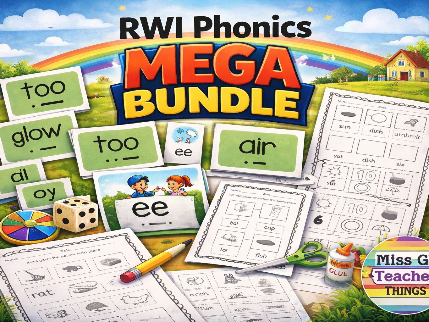 RWI set 1, 2 and 3 phonics bundle pack 1