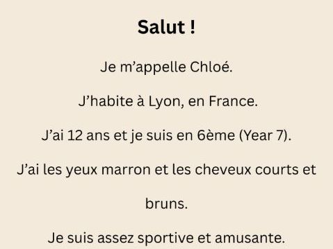 Ma Famille (MFL Reading for Pleasure)