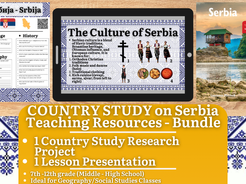 Country Study Teaching Resources - Serbia - Social Studies + Geography