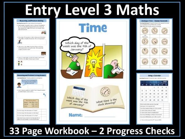 Time AQA Entry Level 3 Maths