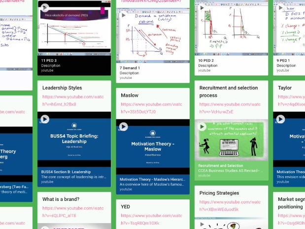 Flipped Learning/Revision Videos for AS Edexcel Business