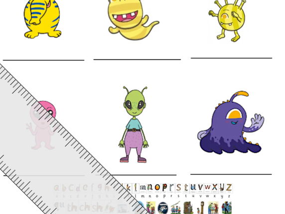 Name the alien worksheet