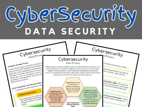 Internet Safety Worksheets Data Security - Technology Emergency Sub Plans