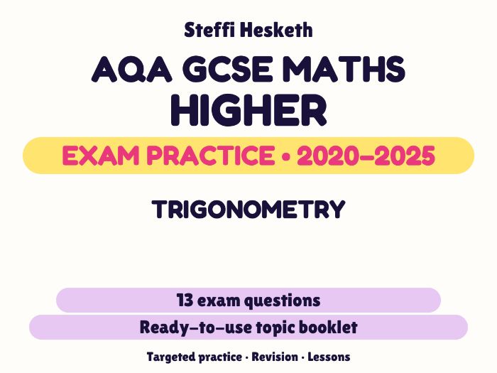AQA GCSE Maths Higher: Trigonometry Exam Questions | 2020-2025