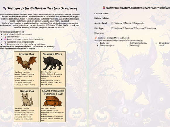 Animal Care Enclosure Design 5 Needs Halloween