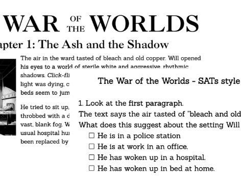 Year 5/6 Text and Questions - War of the Worlds