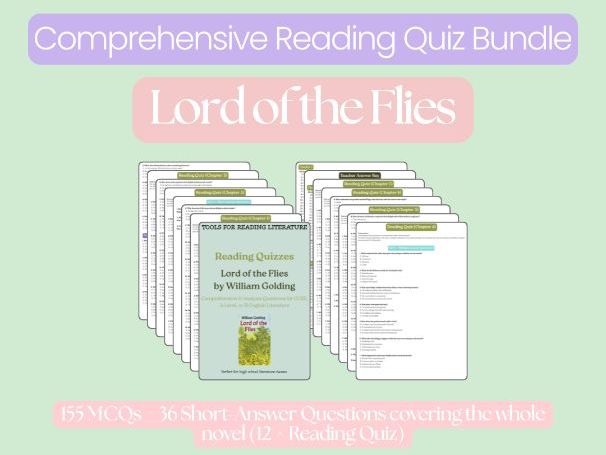 Lord of the Flies Reading Quizzes – The Whole Novel