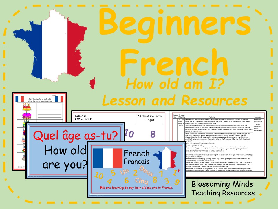 French lesson and resources - How old am I? | Teaching Resources