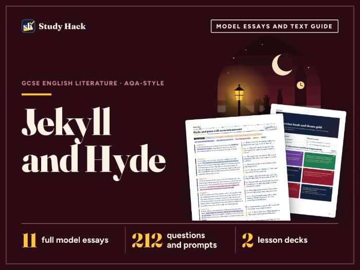 GCSE English Literature Dr Jekyll and Mr Hyde Complete Revision and Teaching Pack (AQA-style)