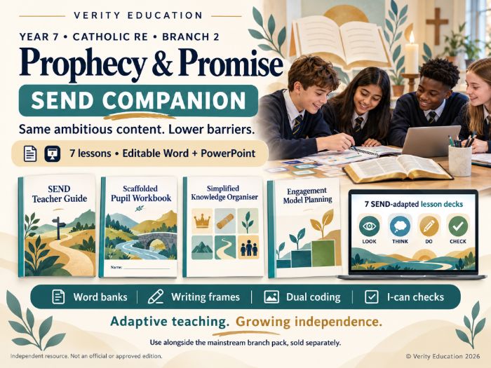 Catholic RE SEND | Y7 B2 Prophecy & Promise | RED Adaptive + EHC