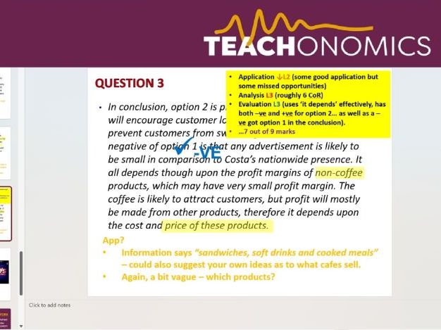 7. Exam Technique 6 - Application - Topic 2.1 - GCSE Edexcel Business