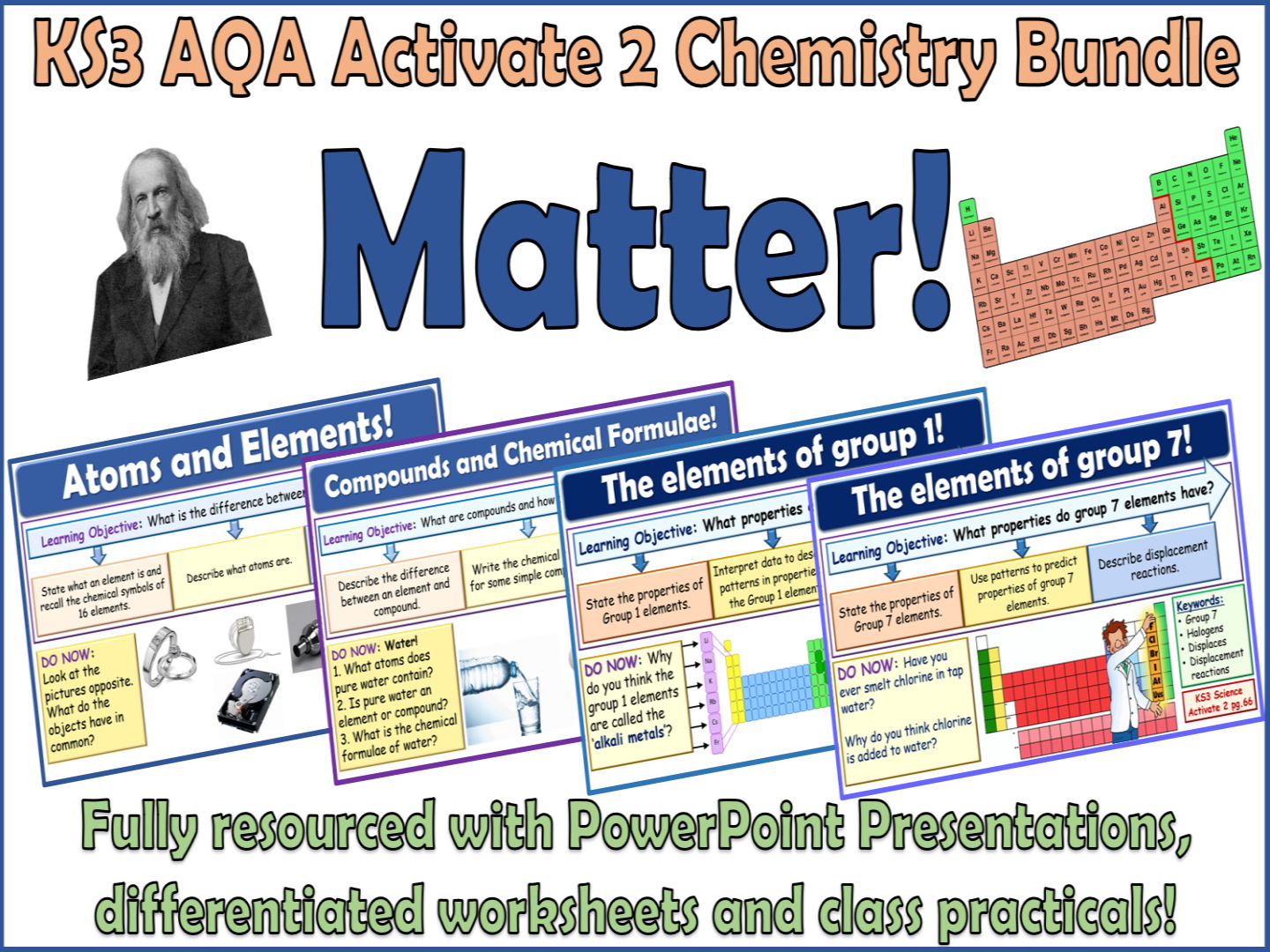 Matter AQA Activate 2 KS3 Science Bundle