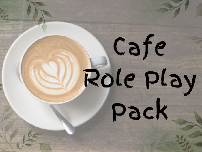 Cafe Role Play Continuous Provision Pack