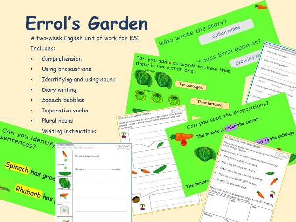 Errol's Garden - English unit of work