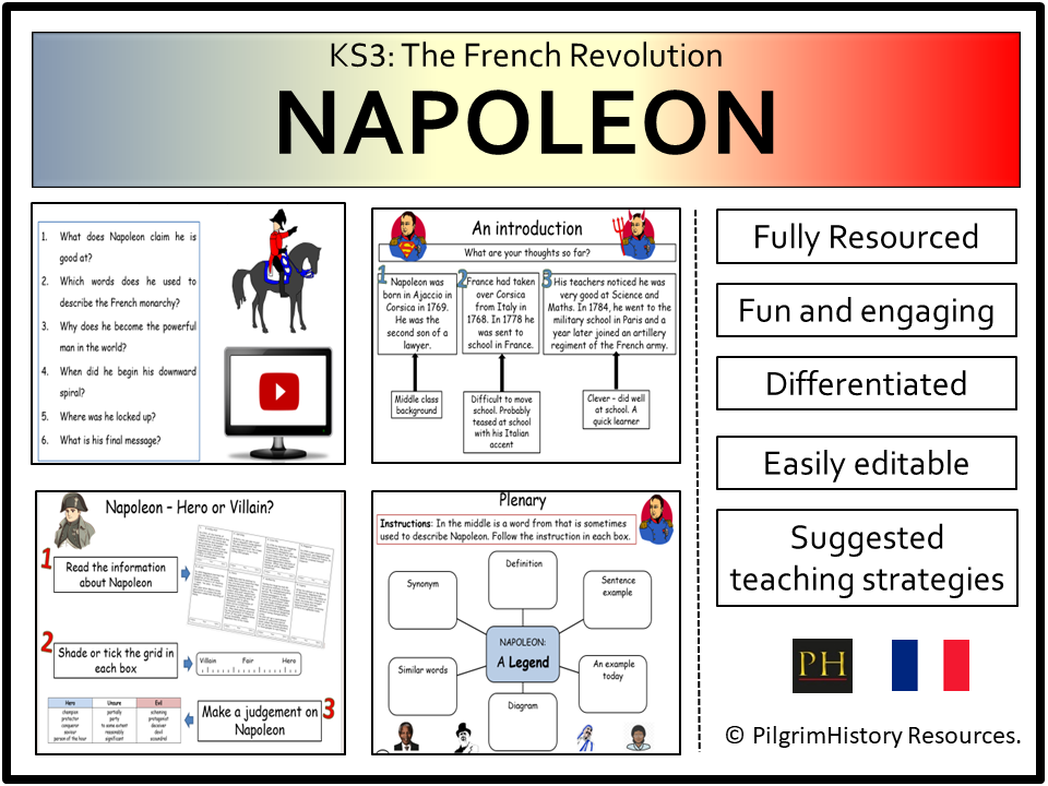 KS3 French Revolution: Napoleon Bonaparte