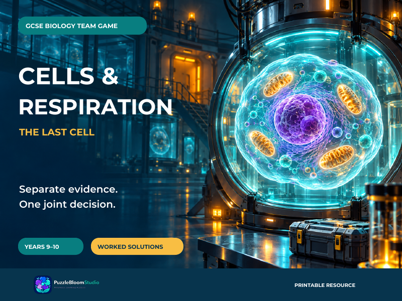 Biology Team Game: Cells & Respiration | Years 9–10 | The Last Cell