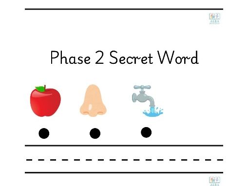 Secret Words Phonics Phase 2 Game