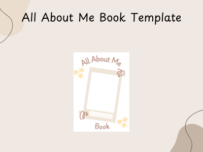 All About Me Book Template
