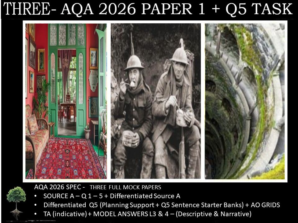 THREE - PAPER 1 | 2026 FULL MOCKS | Q5 TASKS