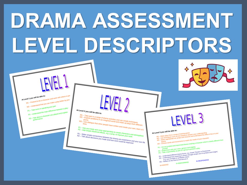 Drama Assessment Level Descriptors Teaching Resources