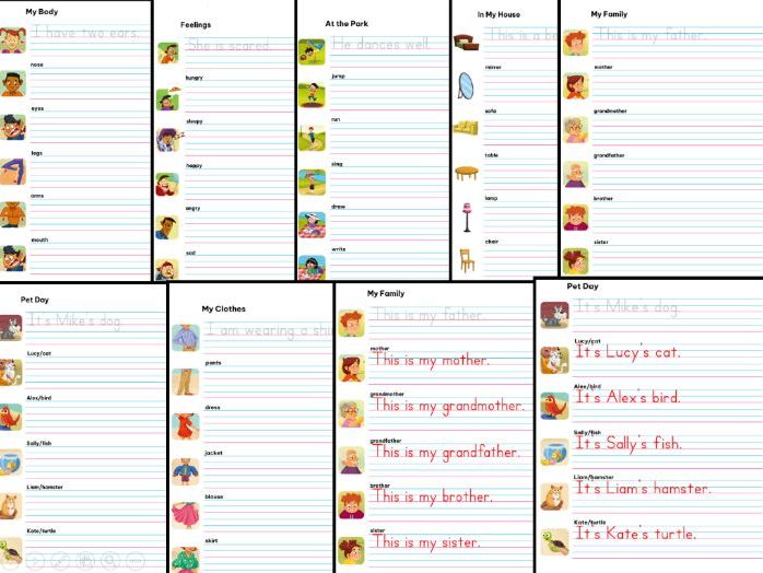 Word to Sentence Builder – Grammar, Vocabulary & Picture-Based Sentence Writing