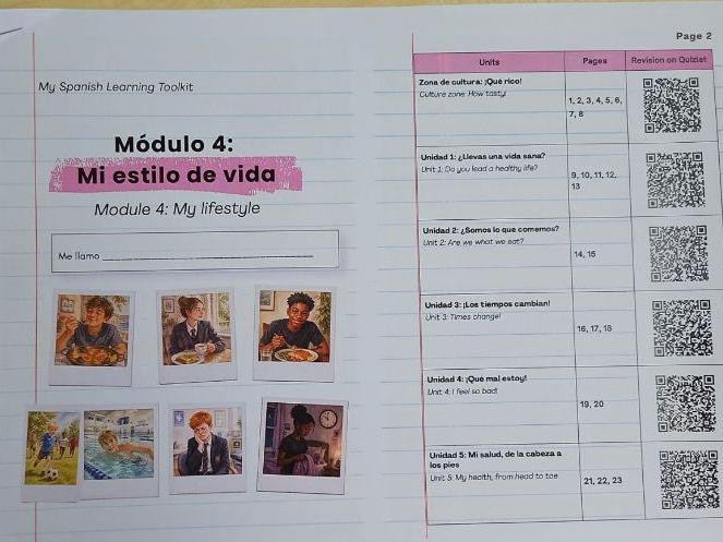 Spanish AQA 2025 Learning Toolkit Module 4