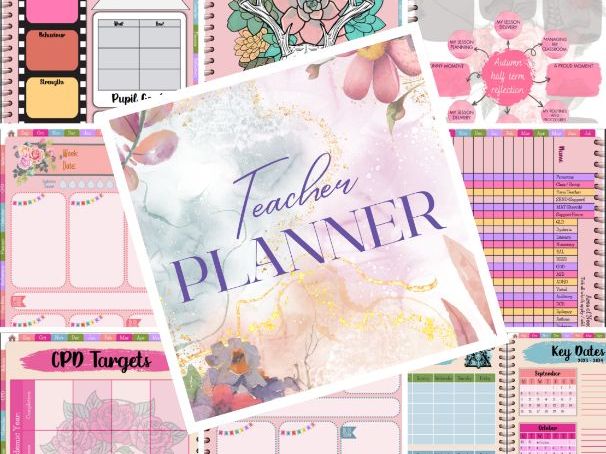 Wildflower & Bone Digital Teacher Planner